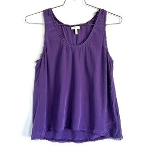 Joie silk sleeveless purple blouse top